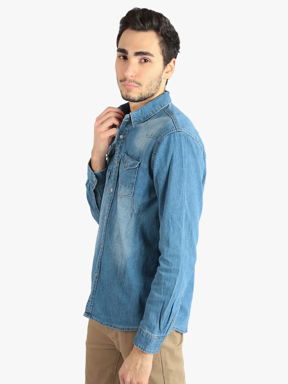 Yes Design Camicia uomo in jeans