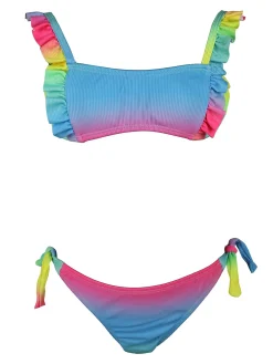 Yes! Do Kid'S Bikini da bambina colorato con volant