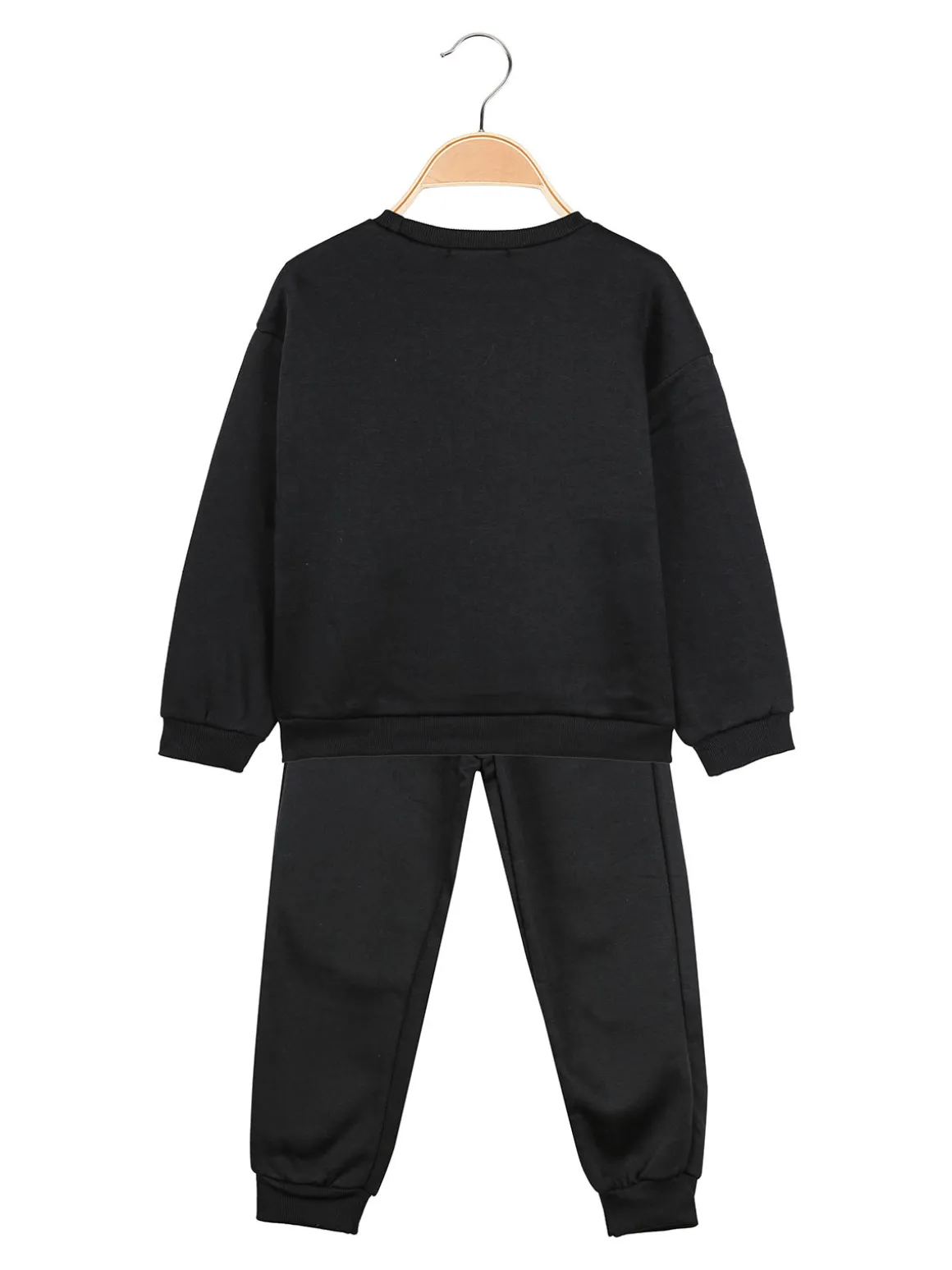 Yes! Do Kid'S Completo 2 pezzi da bambina con felpa e pantalone - nero