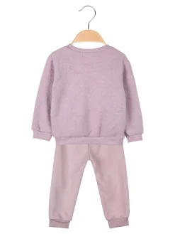 Yes! Do Kid'S Completo 2 pezzi da neonata con felpa e pantaloni tuta - rosa