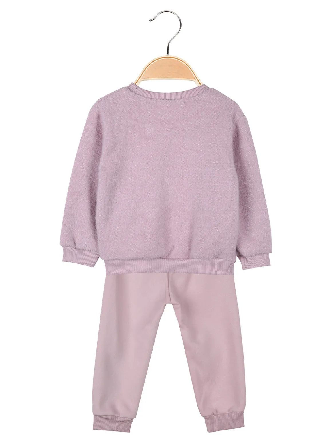 Yes! Do Kid'S Completo 2 pezzi da neonata con felpa e pantaloni tuta - rosa