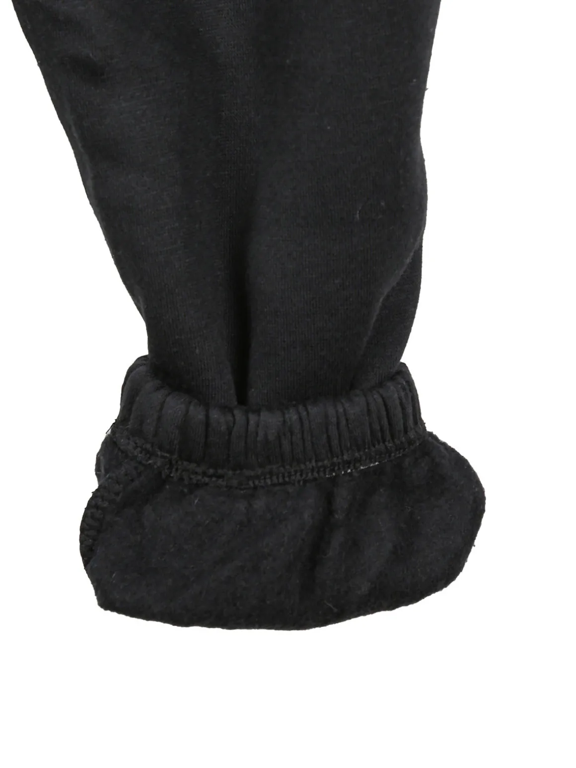 Yes! Do Kid'S Completo tuta da bambina felpata 2 pezzi con pantaloni cargo - nero