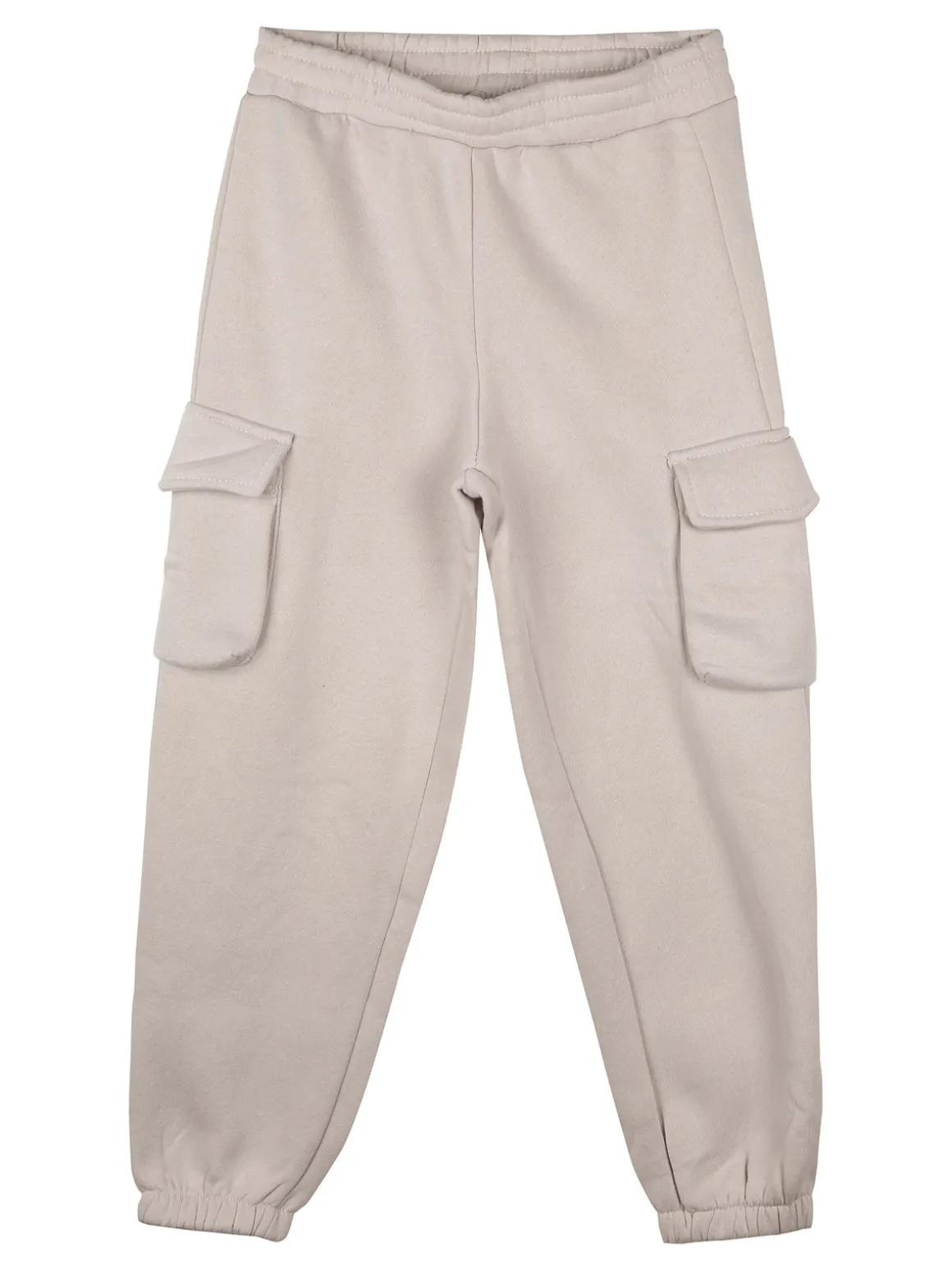 Yes! Do Kid'S Completo tuta da bambina felpata 2 pezzi con pantaloni cargo - beige