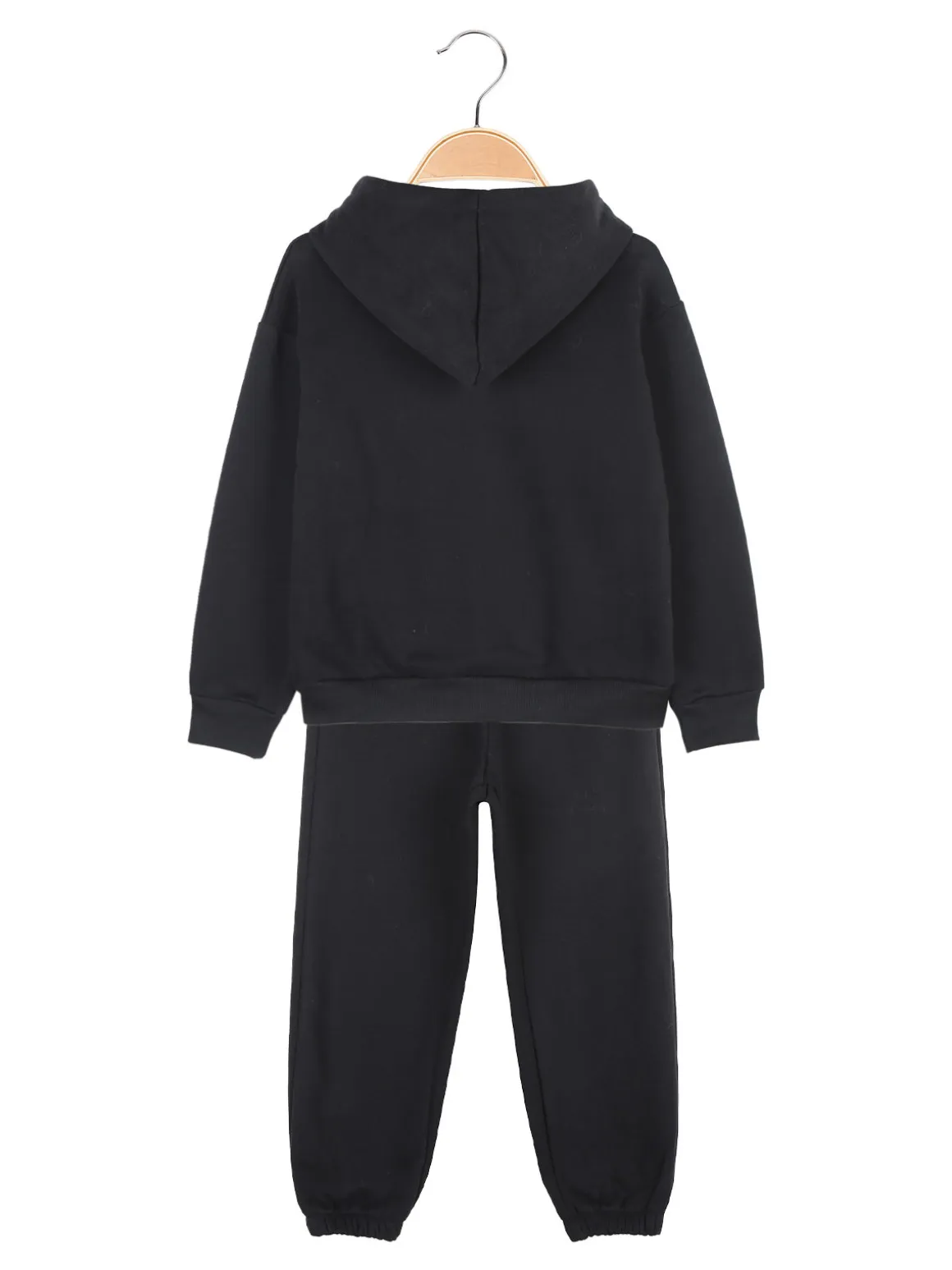 Yes! Do Kid'S Completo tuta felpata da bambina 2 pezzi con cappuccio