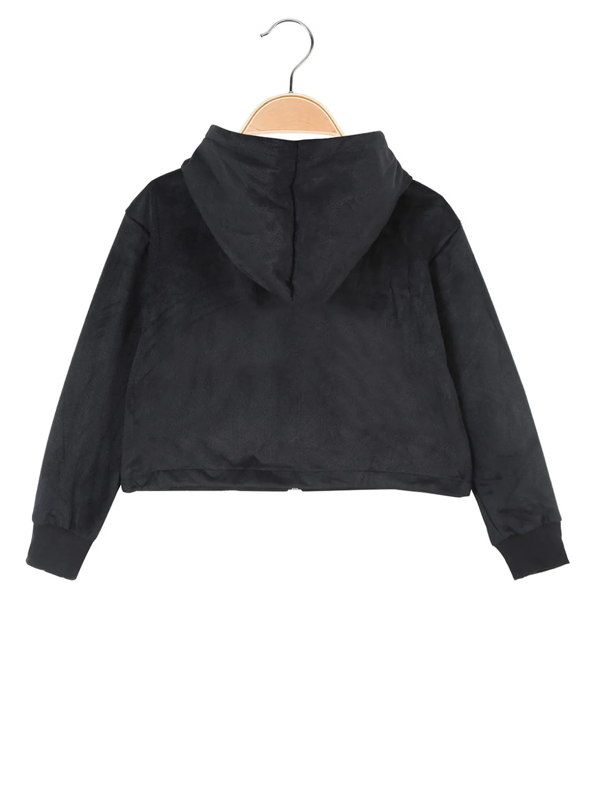 Yes! Do Kid'S Felpa da bambina cropped con cappuccio e zip
