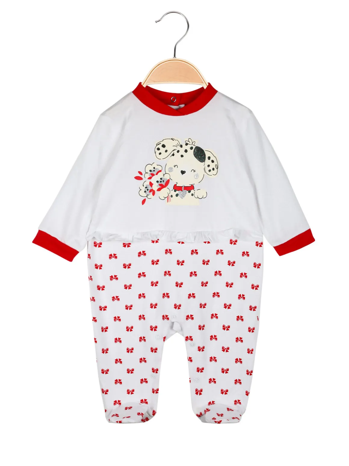 Yes! Do Kid'S Tutina da neonata in cotone con bavaglia in coordinato
