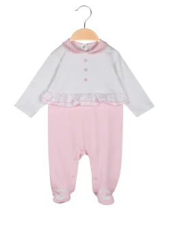 Yes! Do Kid'S Tutina da neonata in cotone con bavaglia in coordinato