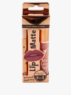 Yes Love Cosmetics Confezione 2 in1 rossetto liquido matte e matita labbra