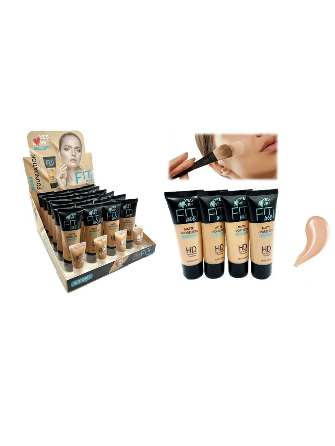 Yes Love Cosmetics Fondotinta liquido Fit me