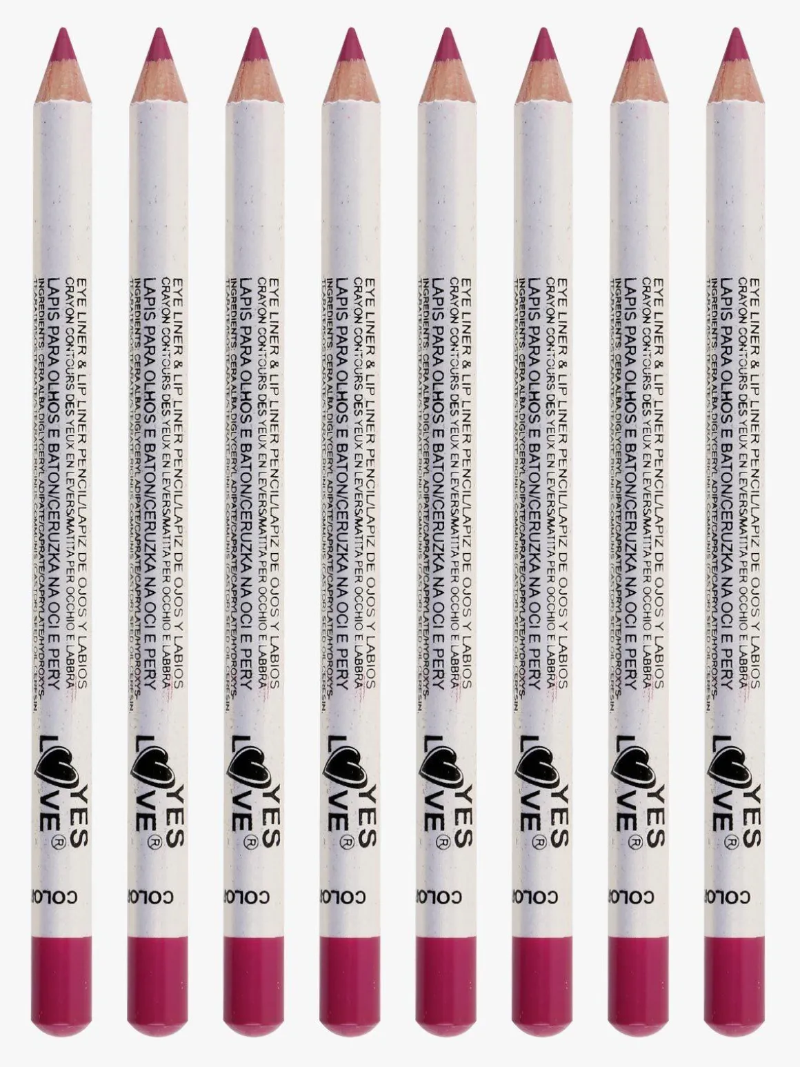 Yes Love Cosmetics Matita occhi e labbra 8 pezzi