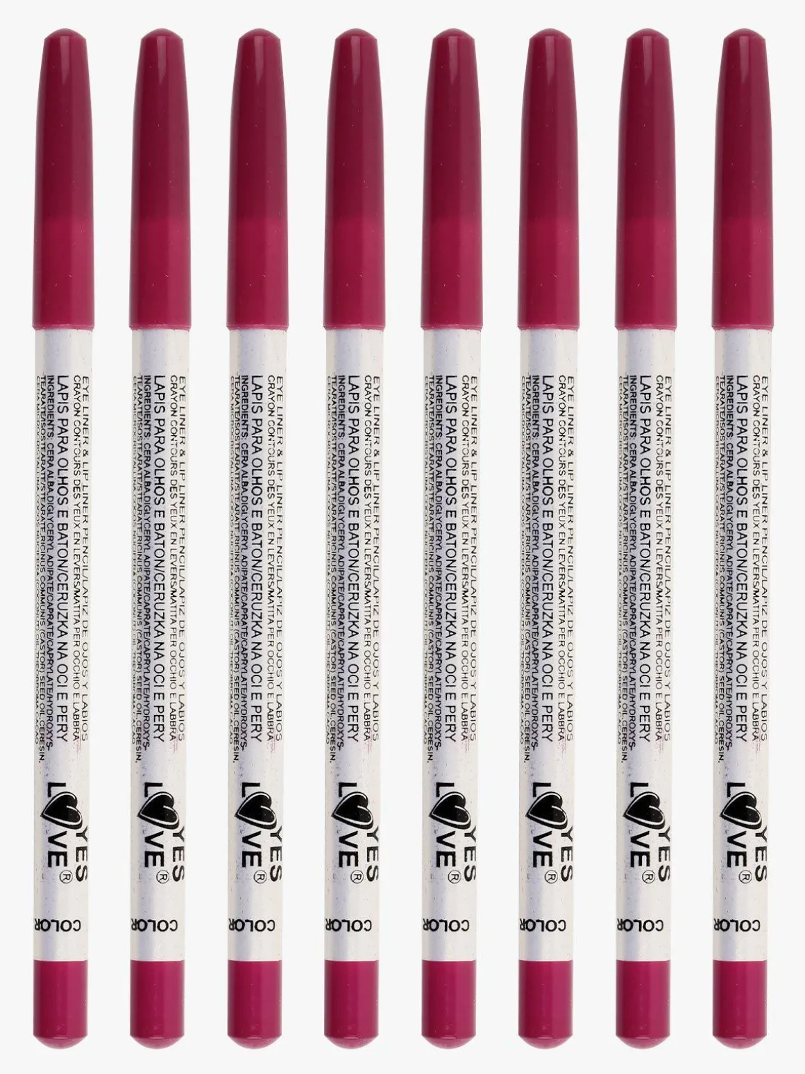 Yes Love Cosmetics Matita occhi e labbra 8 pezzi