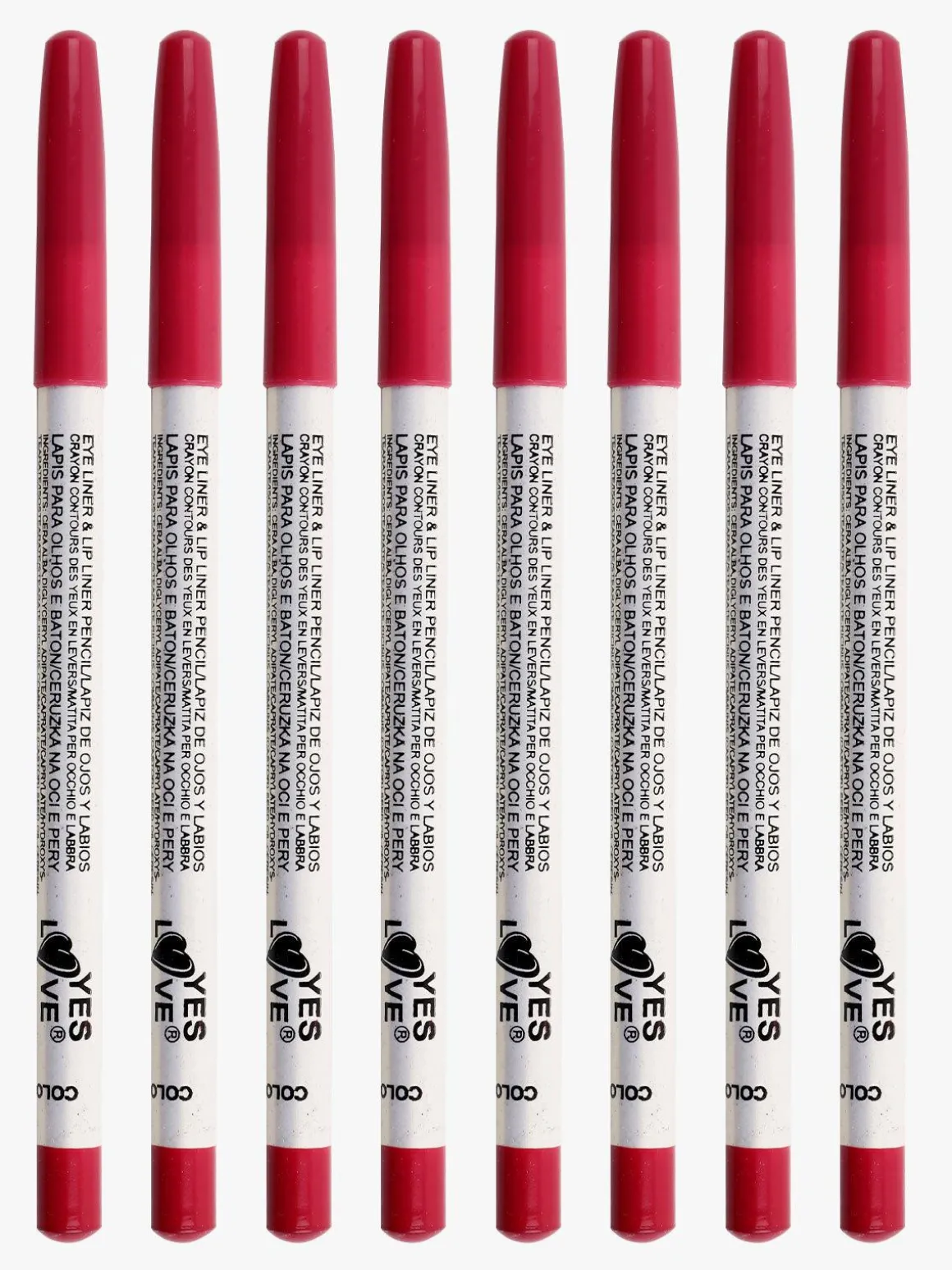 Yes Love Cosmetics Matita occhi labbra 8 pezzi