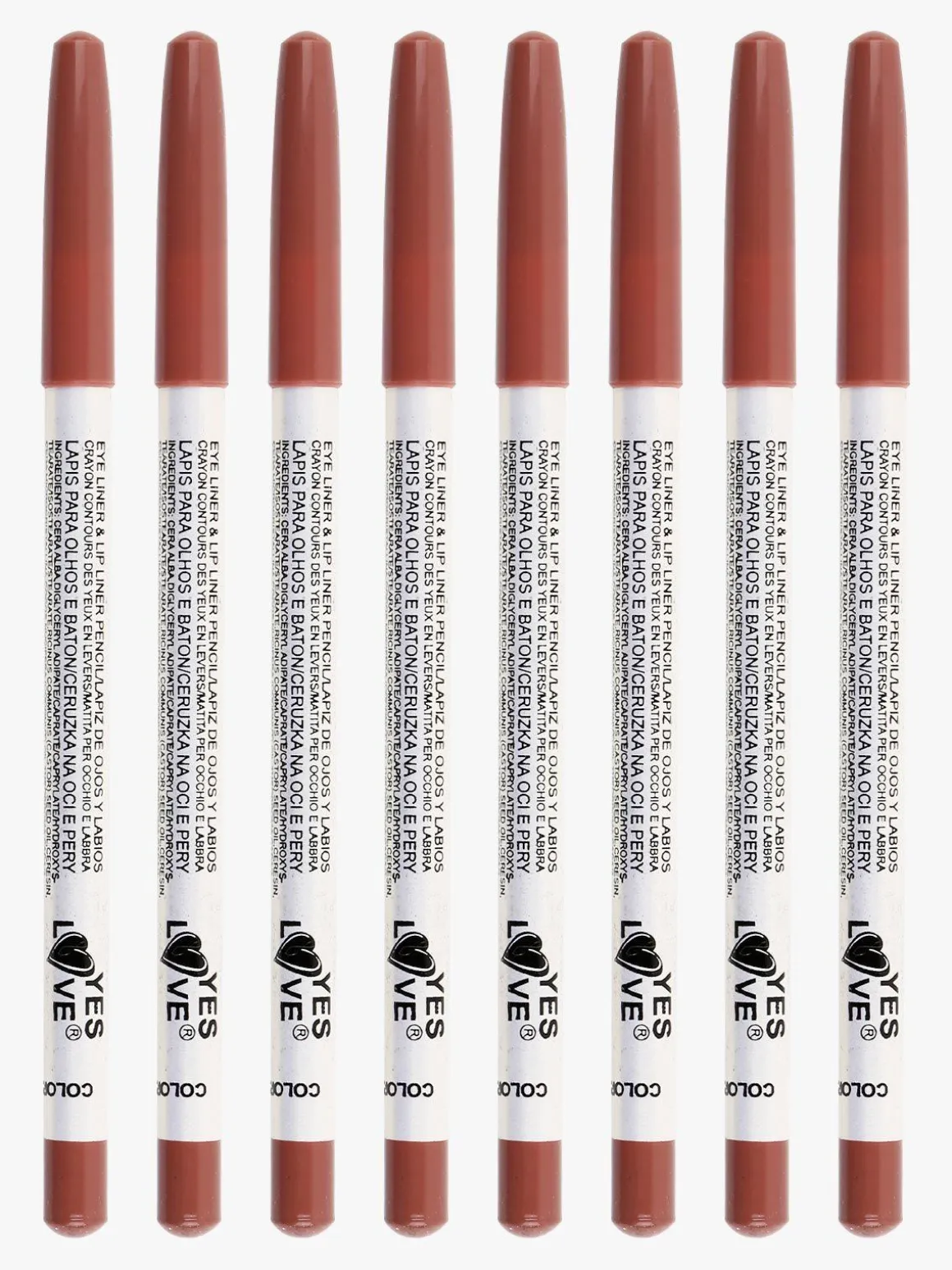 Yes Love Cosmetics Matita occhi labbra 8 pezzi
