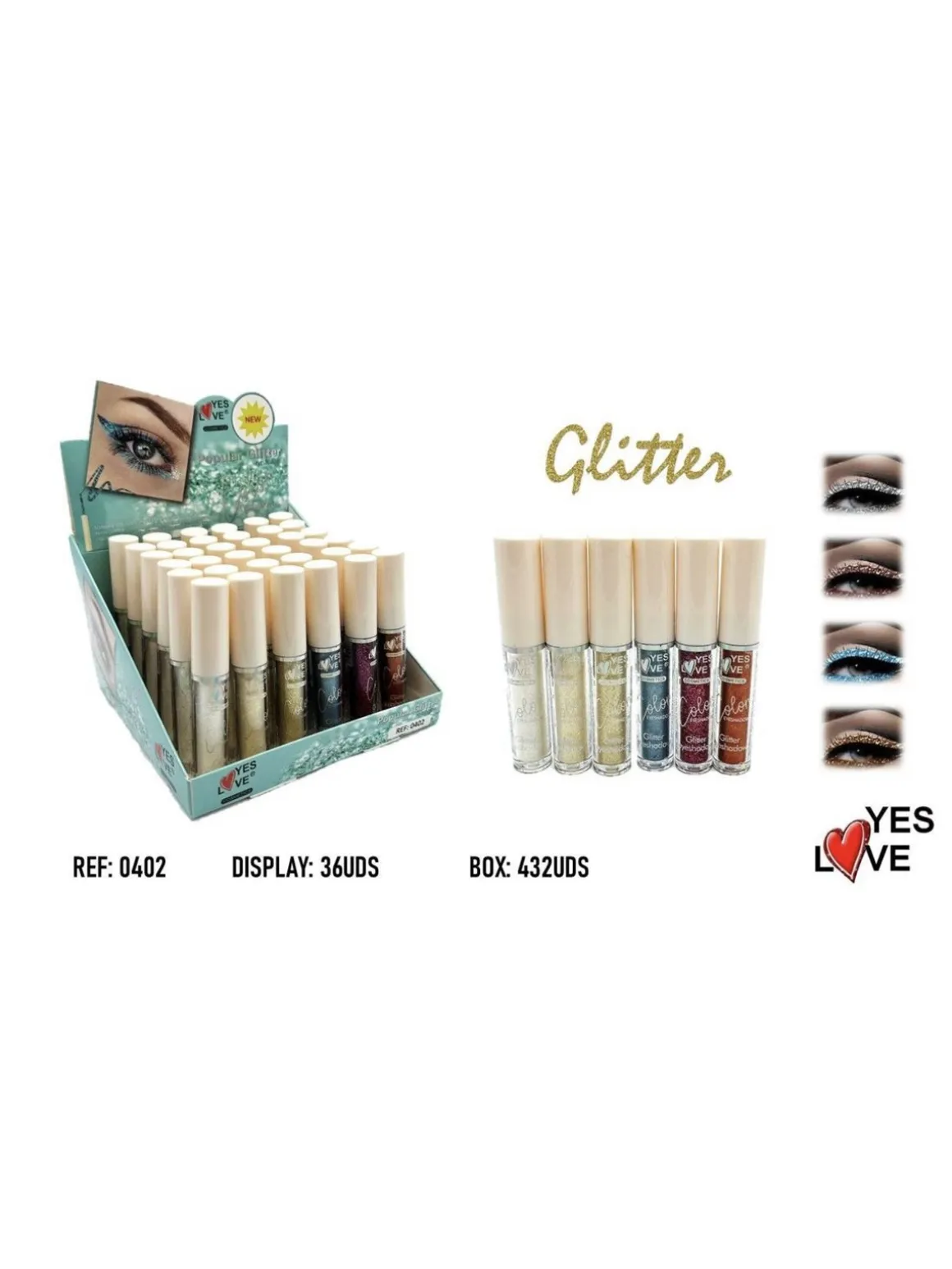 Yes Love Cosmetics Ombretto glitterato