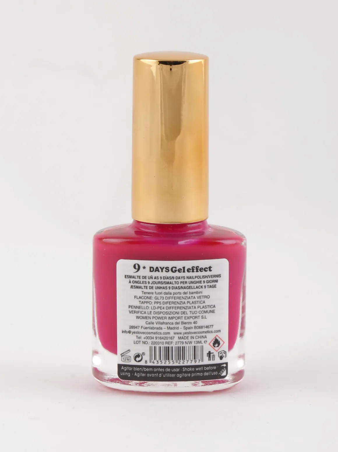 Yes Love Cosmetics Smalto 9 days effetto gel asciugatura rapida