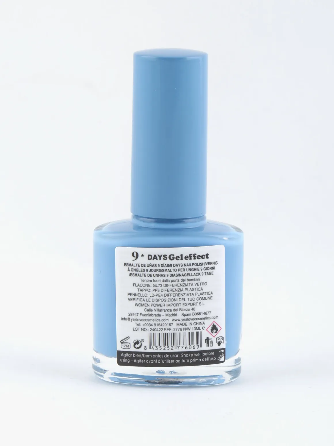 Yes Love Cosmetics Smalto 9 days effetto gel asciugatura rapida