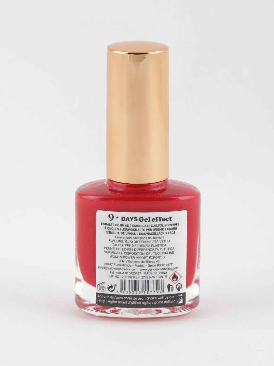 Yes Love Cosmetics Smalto 9 days effetto gel ad asciugatura rapida