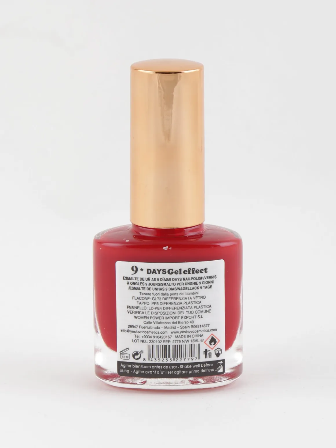 Yes Love Cosmetics Smalto 9 days effetto gel ad asciugatura rapida