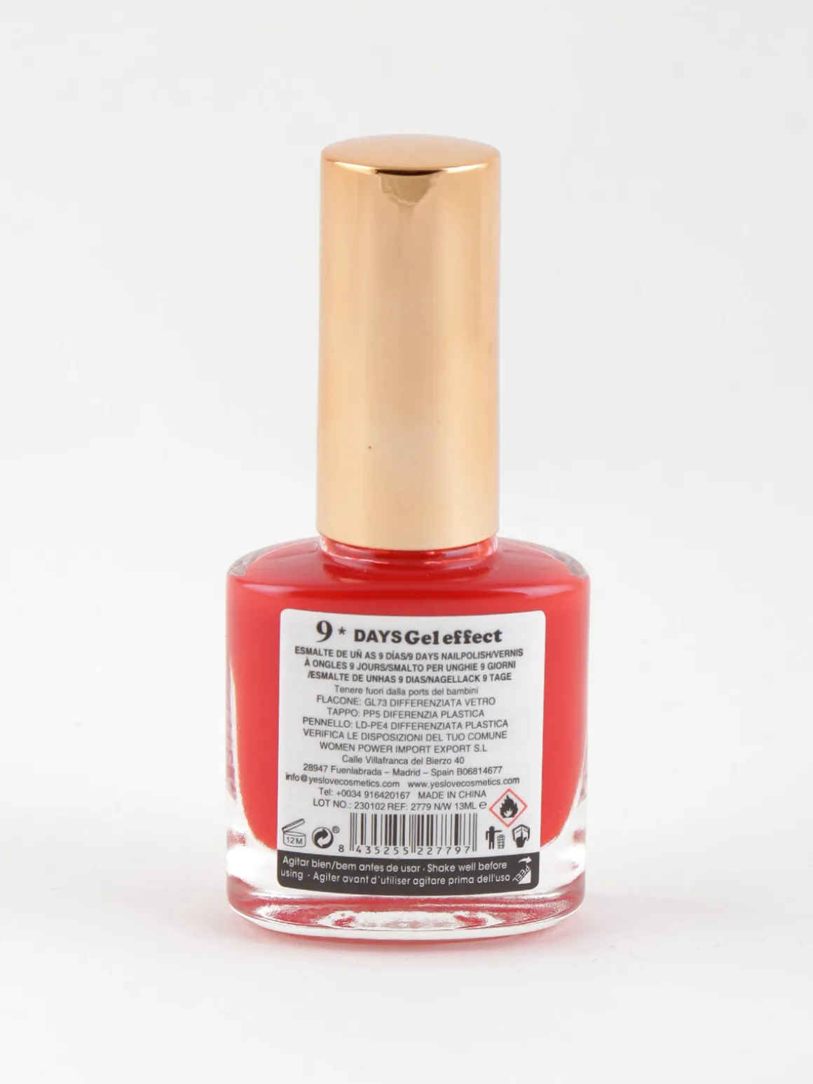 Yes Love Cosmetics Smalto 9 days effetto gel ad asciugatura rapida