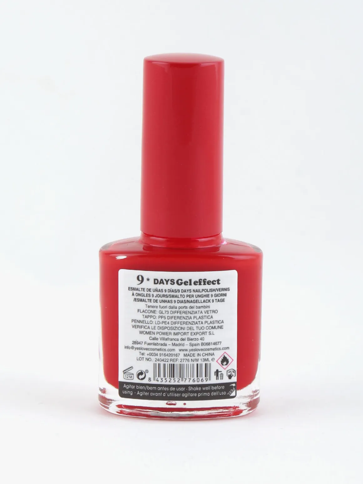 Yes Love Cosmetics Smalto 9 days effetto gel asciugatura rapida