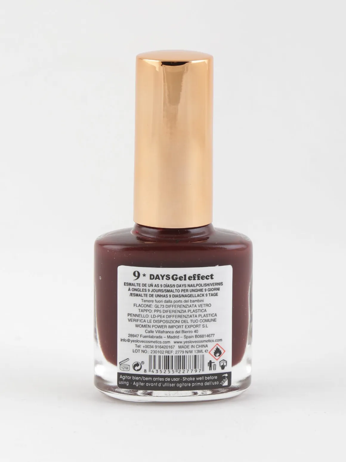 Yes Love Cosmetics Smalto 9 days effetto gel ad asciugatura rapida