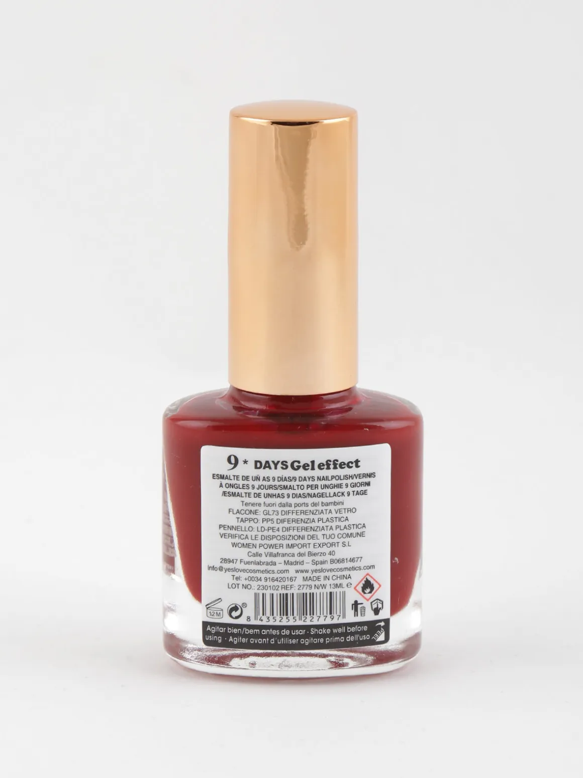 Yes Love Cosmetics Smalto 9 days effetto gel asciugatura rapida