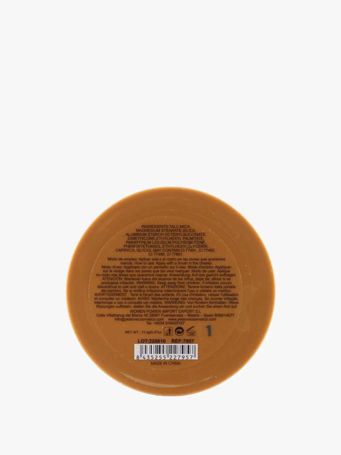 Yes Love Cosmetics Terra abbronzante