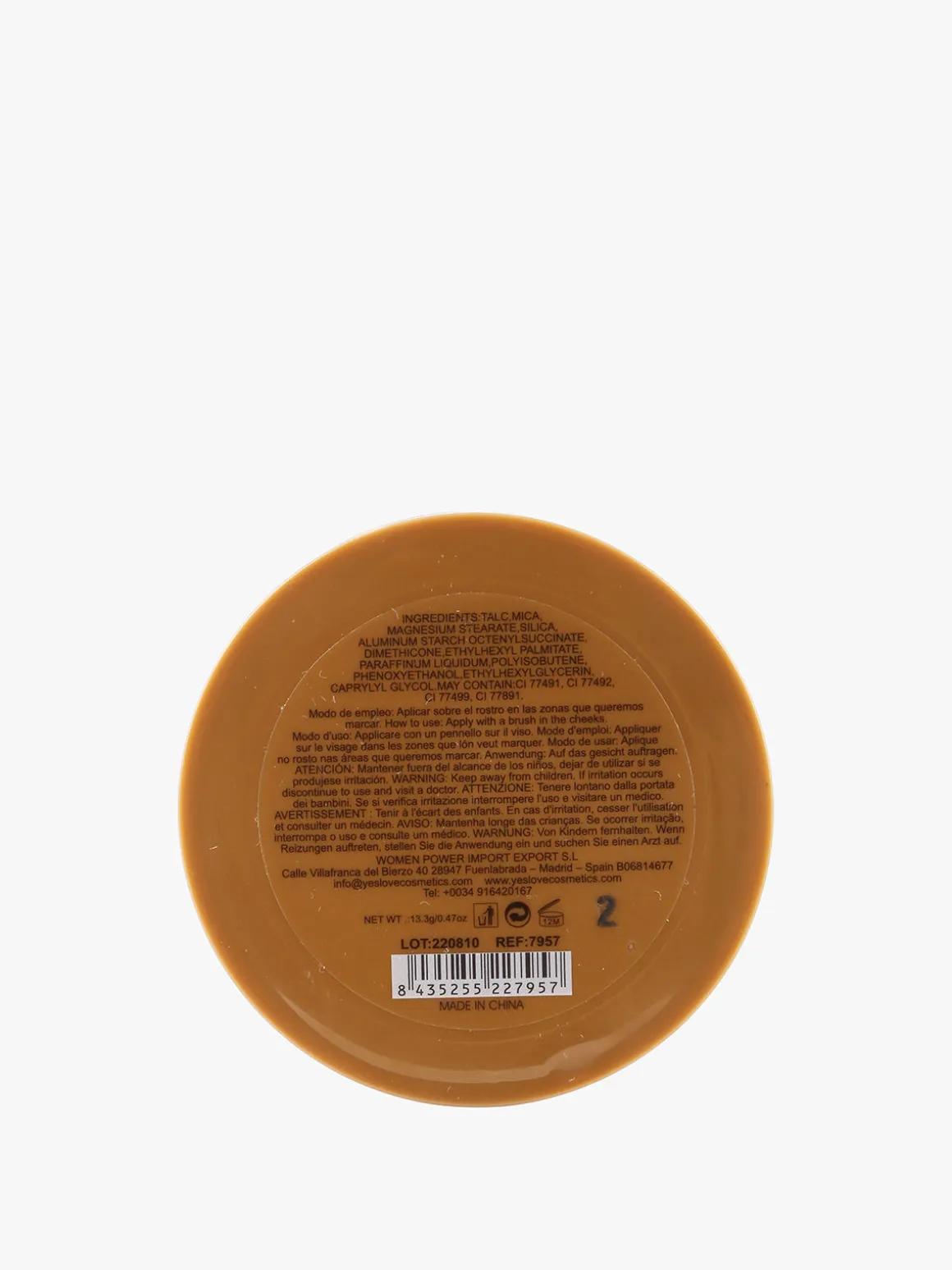 Yes Love Cosmetics Terra abbronzante