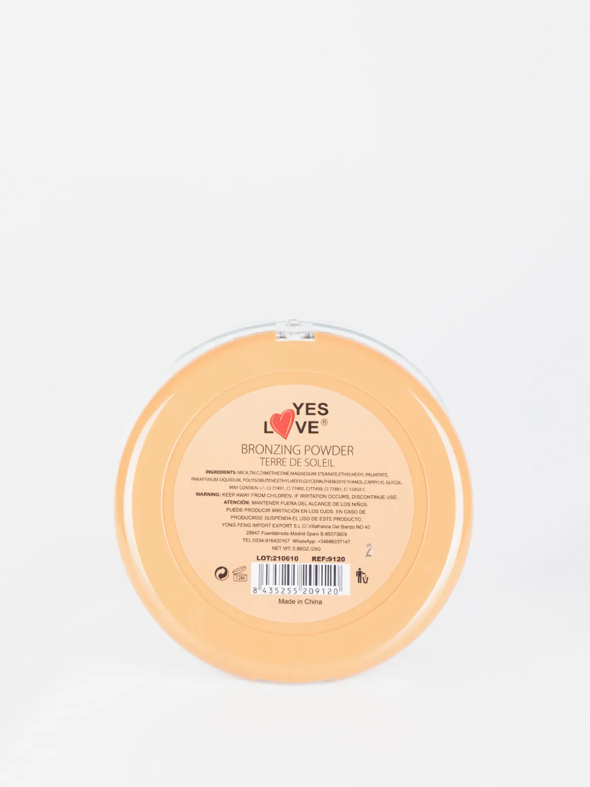 Yes Love Cosmetics Terra compatta