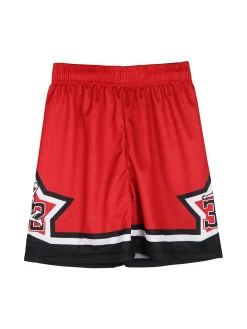 Yi Boy Completo corto da bambino con canotta sportiva e bermuda - rosso