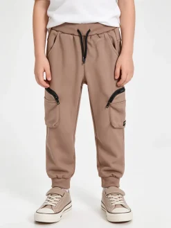Yi Boy Pantaloni da bambino con tasconi laterali e polsini