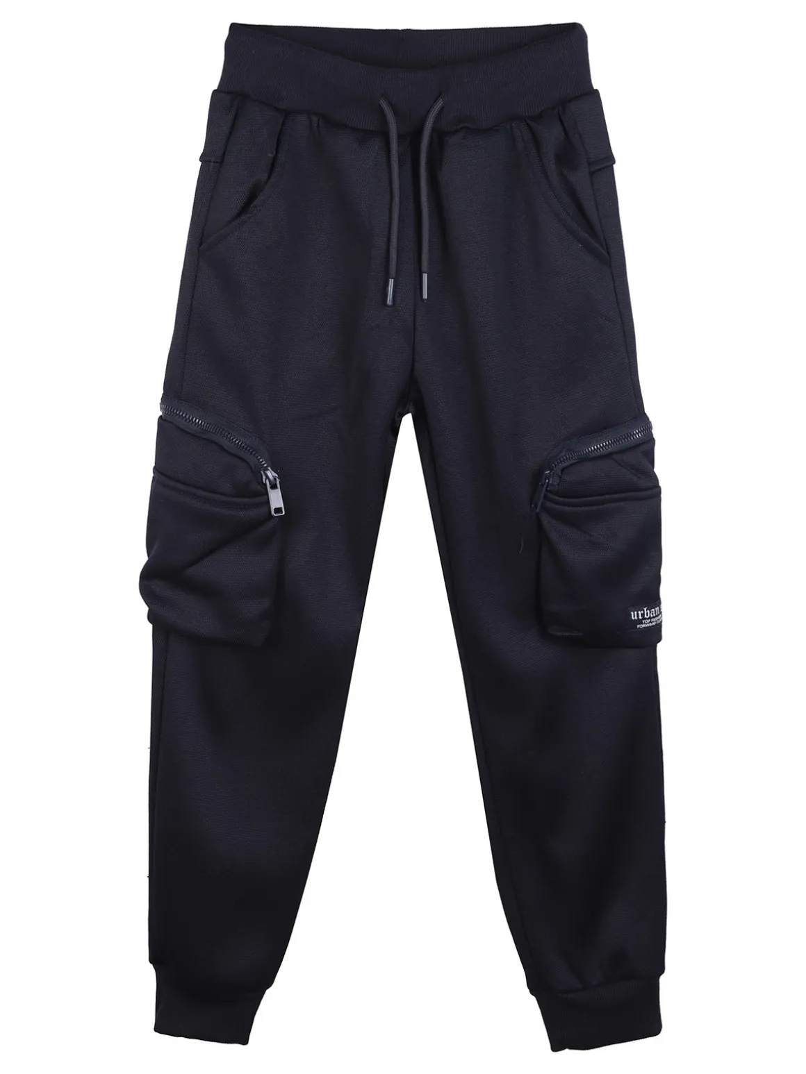 Yi Boy Pantaloni da bambino con tasconi laterali e polsini