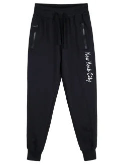 Yi Boy Pantaloni tuta da bambino con polsini - blu scuro
