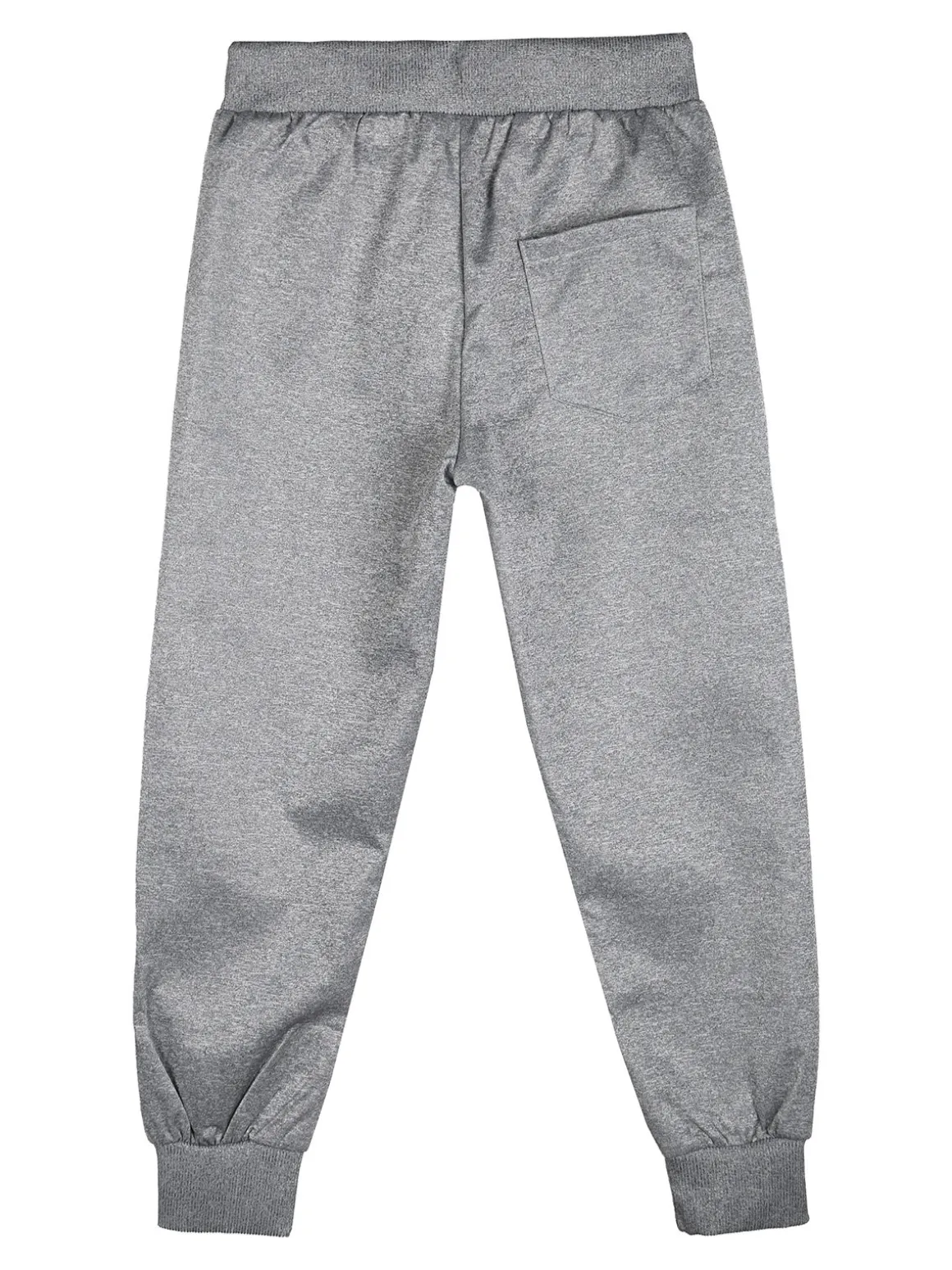 Yi Boy Pantaloni tuta da bambino con polsini e coulisse - grigio