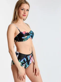 Y&M Bikini a fascia con slip a vita alta