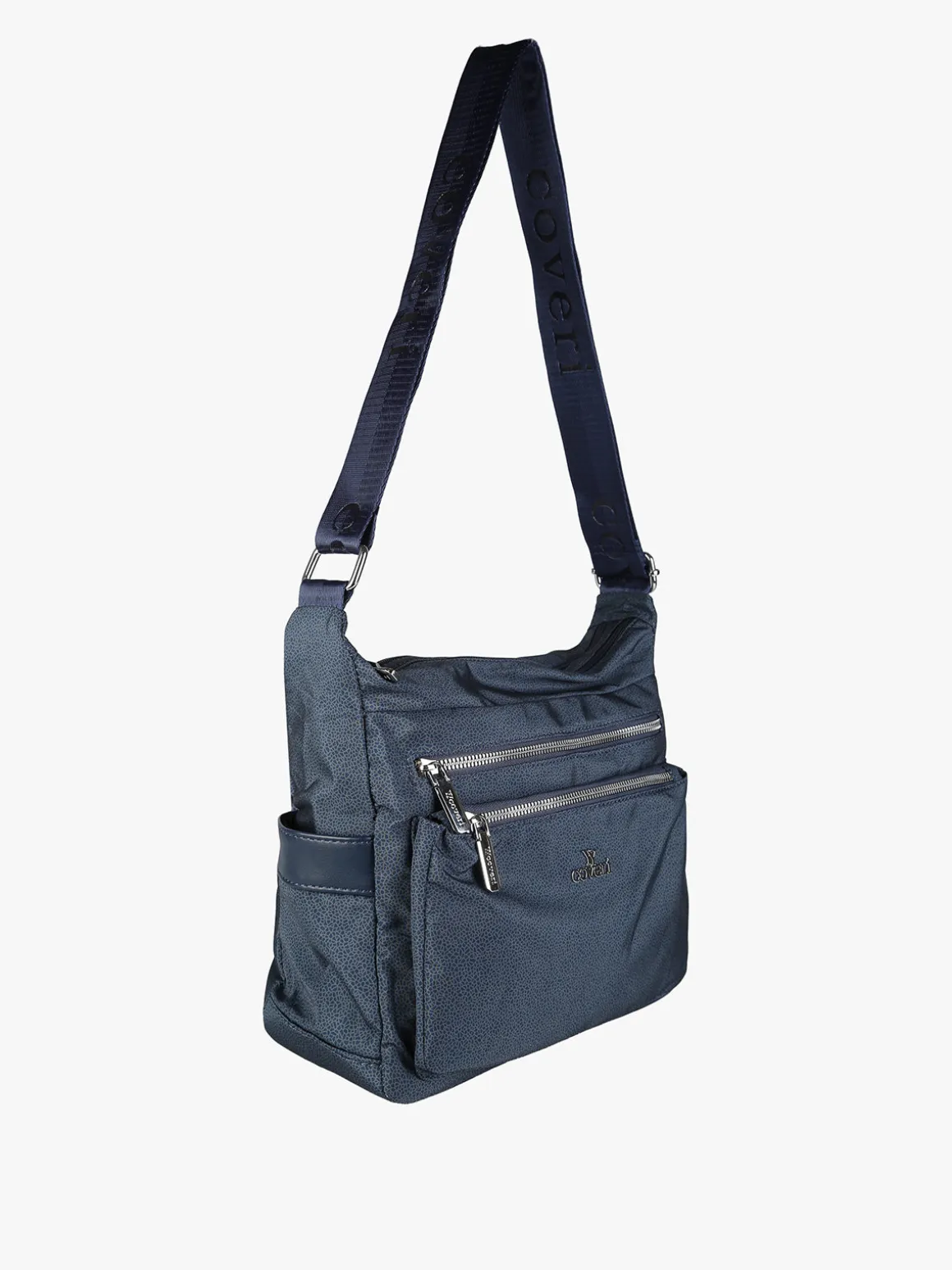 You Young Coveri Borsa a tracolla da donna in nylon - blu scuro