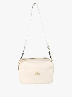You Young Coveri Borsa a tracolla da donna in ecopelle con doppio scomparto - beige