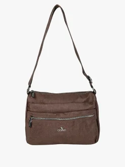 You Young Coveri Borsa a tracolla da donna in nylon - grigio