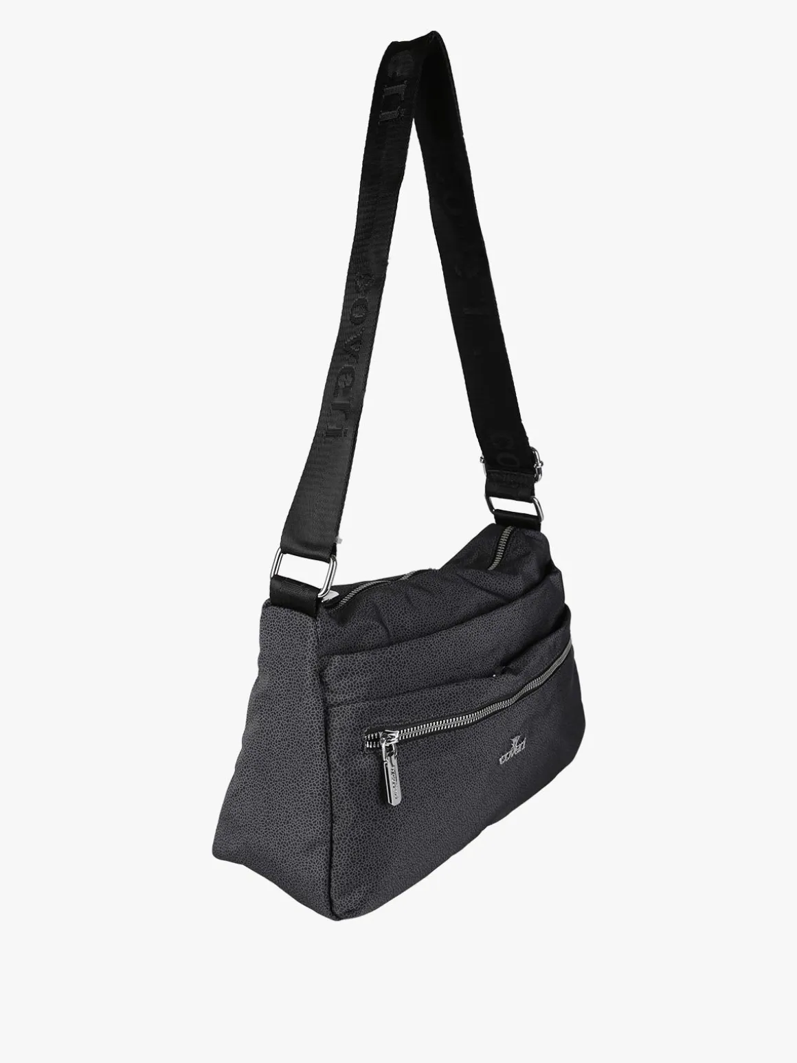You Young Coveri Borsa a tracolla da donna in nylon - nero
