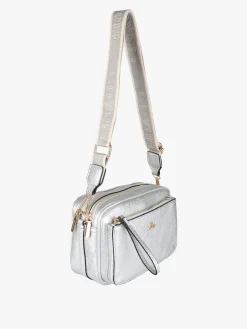 You Young Coveri Borsa a tracolla da donna in ecopelle - argento