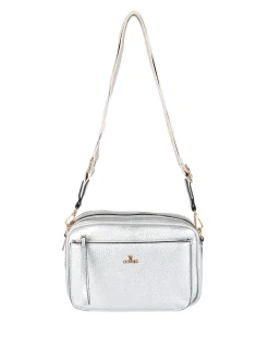 You Young Coveri Borsa a tracolla da donna in ecopelle - argento