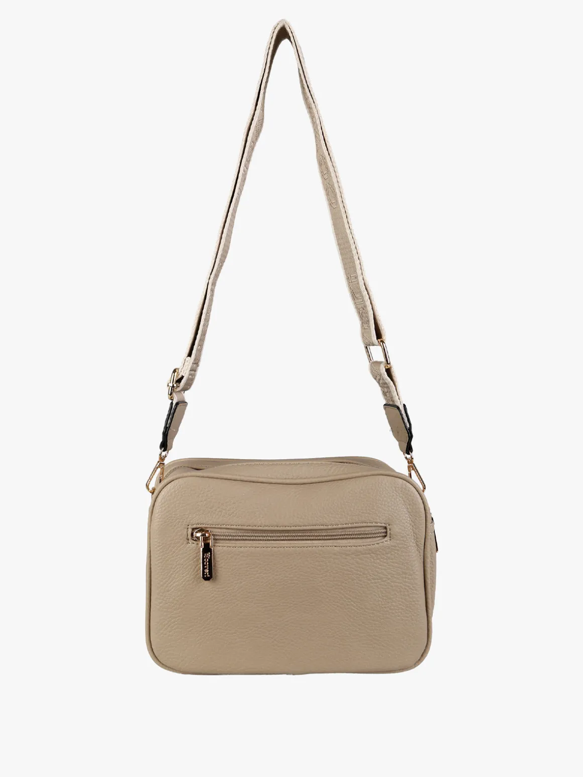 You Young Coveri Borsa a tracolla da donna in ecopelle con doppio scomparto - taupe