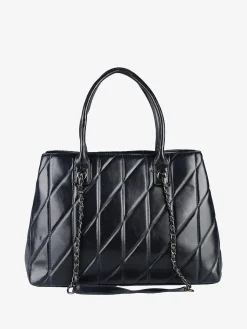 You Young Coveri Borsa donna trapuntata con doppi manici - blu scuro