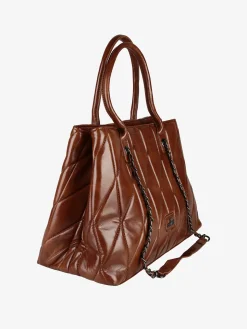 You Young Coveri Borsa donna trapuntata con doppi manici - marrone