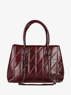 You Young Coveri Borsa donna trapuntata con doppi manici - bordeaux