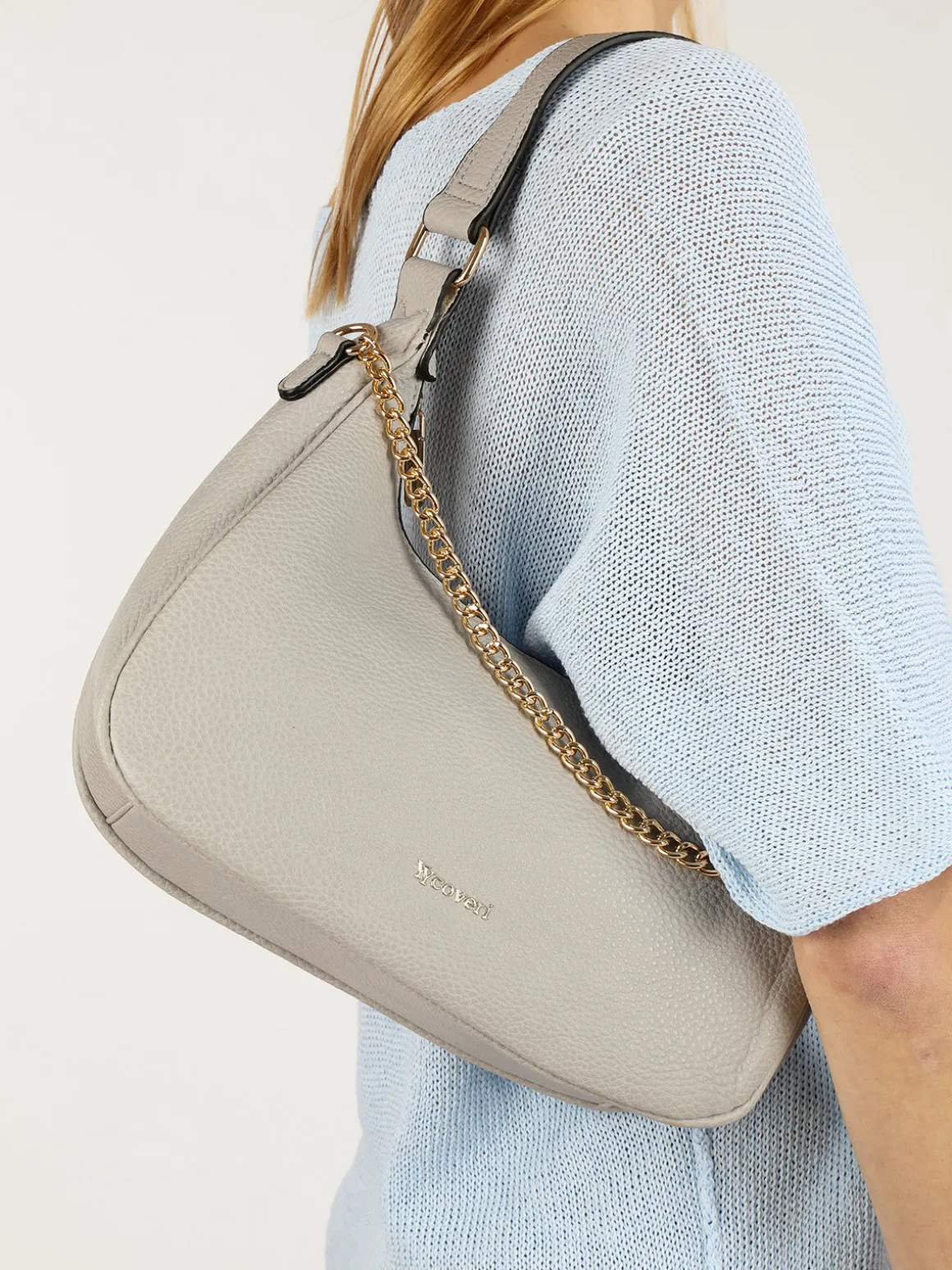 You Young Coveri Mini borsa a mezzaluna con catena