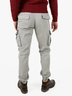 Zeta Pantaloni cargo da uomo con coulisse - grigio chiaro