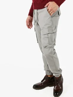 Zeta Pantaloni cargo da uomo con coulisse - grigio chiaro