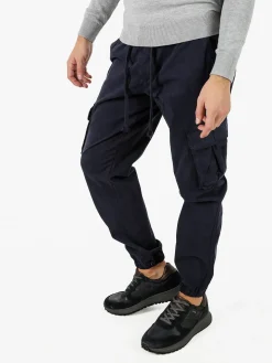 Zeta Pantaloni cargo da uomo con coulisse - blu scuro